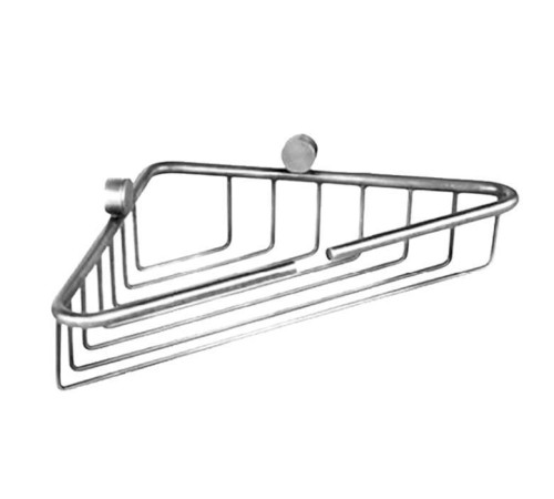 Полка-решетка для ванной угловая TW Bristol 534 подвесная 21x21x5 см хром TWBR534cr