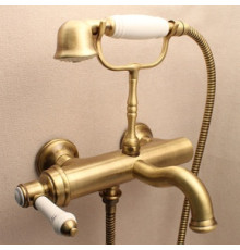Смеситель для ванны Alpi London на 4 отверстия цвет бронза LO41800BR