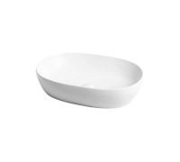 Раковина накладная Azzurra Elegance Circle 60x40x14 см Bianco lucido ELLA060400C0BI
