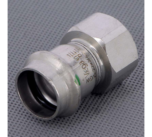 Муфта переходная пресс-В Viega Sanpress Inox нержавеющая сталь 22x3/4 436629
