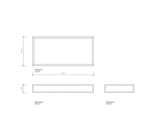 Лоток универсальный Decor Walther Brownie Tab M 22x10.5 см черная кожа 0930060