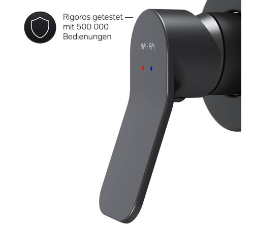 Смеситель для душа встраиваемый AM.PM X-Joy черный матовый F85A65022