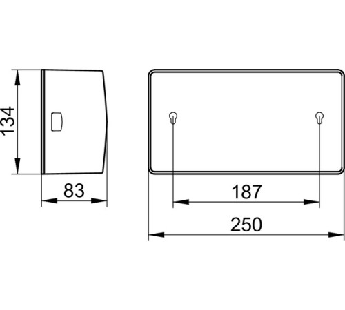Контейнер для салфеток KEUCO Universal 134x250x83 мм хром 04977 010000