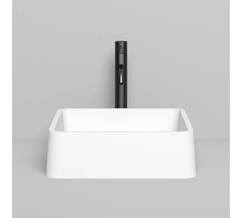 Раковина накладная Salini Gloria 41.5х41.5х12.5 см S-Stone белая матовая 1102202M