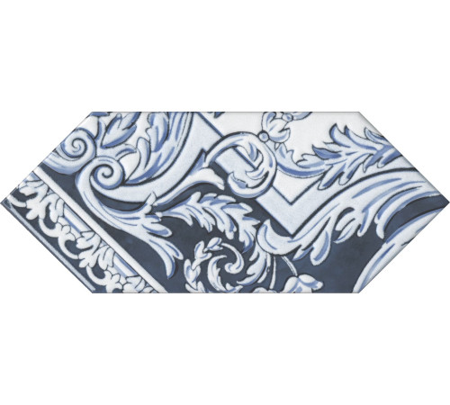 Декор Kerama Marazzi Алмаш синий глянцевый 14х34 см HGD\A515\35000