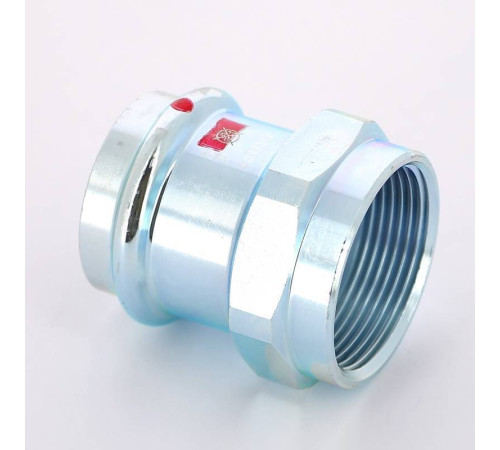 Муфта переходная пресс-В Viega Prestabo 42х1 1/2 оцинкованная сталь 642211