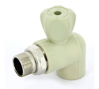 Кран для радиаторов шаровой FV-PLAST угловой сварка-НР с разъемным соединением 25x3/4 A315025000