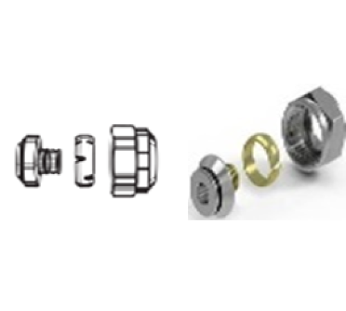 Фитинг коллекторный Royal Thermo Евроконус 16x2.0 мм 3/4 дюйма НС-1018460