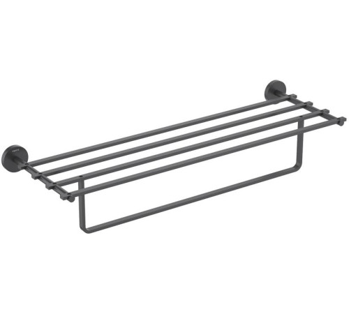 Полка для полотенец Aquanet БЕТТА матовый черный AQ4615MB
