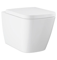 Унитаз подвесной GROHE Bau Edge с сиденьем микролифт альпин-белый 106740SH00