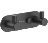 Крючок двойной Aquanet Европа матовый черный AQ4102MB