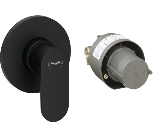 Смеситель для душа Hansgrohe Rebris S однорычажный черный матовый 72648670