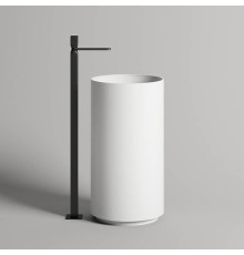 Раковина напольная Salini Armonia 45х45х85 см слив в пол S-Sense белый глянцевый 130111G