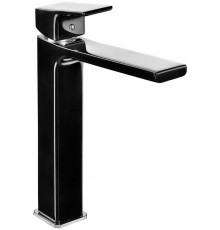 Смеситель для раковины TRES TIERA 237 без донного клапана черный хром 103588002EX