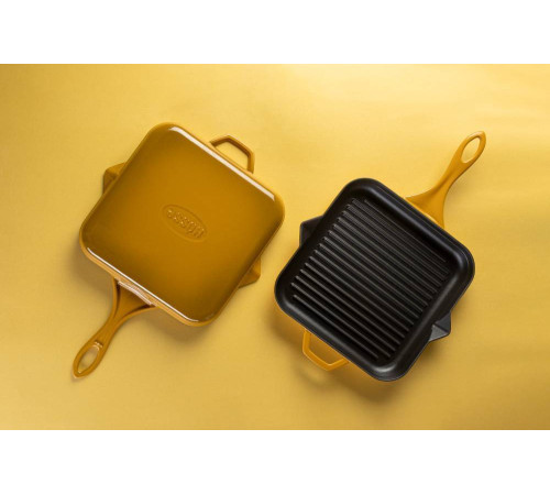 Сковорода-гриль квадратная Hascevher GTV 2828 Yellow 28х28 см A852528