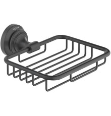 Мыльница-решетка Aquanet Классик матовый черный AQ4533MB