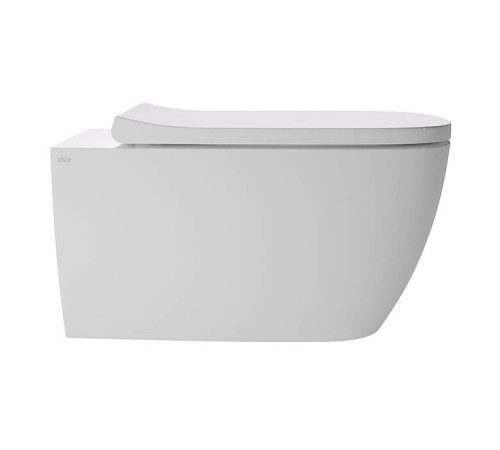 Унитаз подвесной Alice Wunder 53х31 см безободковый с сиденьем микролифт 45000101SET