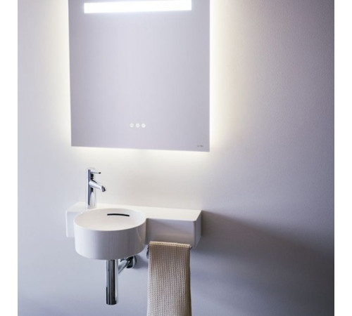 Раковина с полкой Laufen Val 55x31.5x11.5 см 1 отверстие Dx белая 8.1528.3.000.105.1