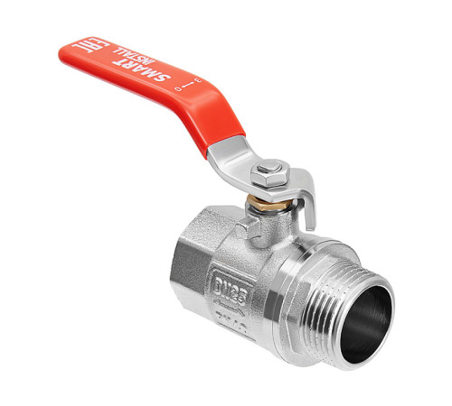 Кран шаровой латунный Smart Install 1 ВР/НР рычаг 57123S