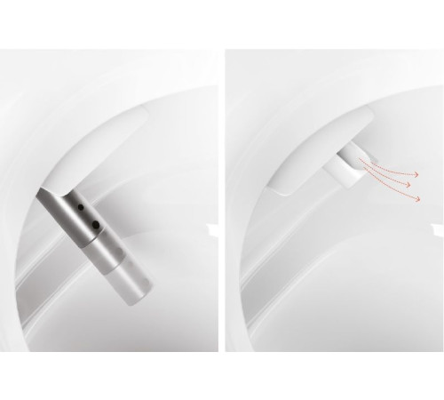 Унитаз-биде подвесной GSI WClean безободковый 590х375 мм черный матовый Ardesia 7418K26