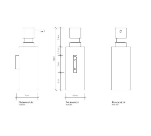 Дозатор для жидкого мыла подвесной Decor Walther Mikado WSP золото 0521120