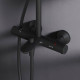 Душевая система AM.PM Like с термостатом черный матовый F0780522