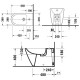 Биде напольное Duravit D-Neo 37x65х40 см с переливом белый 2294100000
