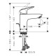 Смеситель для раковины Hansgrohe Logis с донным клапаном 71100000