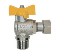 Кран шаровой для газа Itap угловой с накидной гайкой бабочка 1/2 062B012