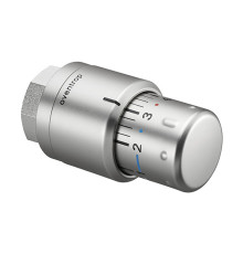 Головка термостатическая Oventrop Uni SH жидкостная M30x1.5 7-28 °C матовая сталь 1012085