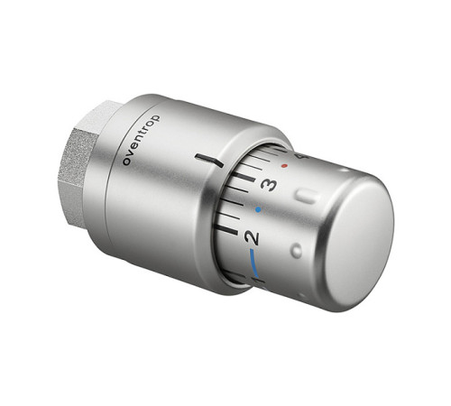 Головка термостатическая Oventrop Uni SH жидкостная M30x1.5 7-28 °C матовая сталь 1012085