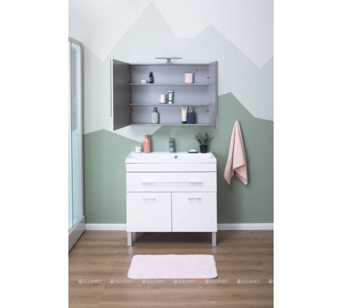 Зеркало-шкаф Aquanet Верона 90 белый 00172339