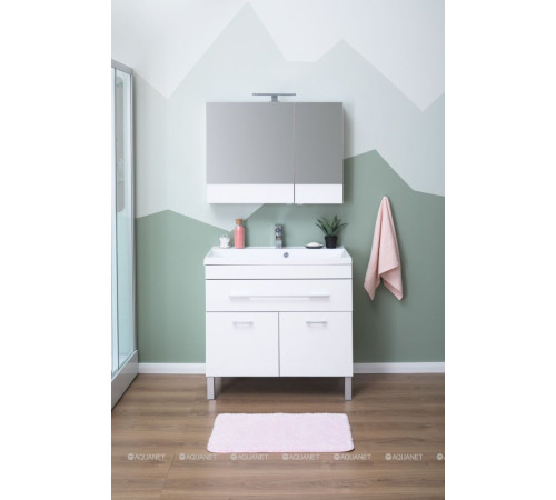 Зеркало-шкаф Aquanet Верона 90 белый 00172339