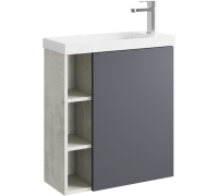 Корпус тумбы под умывальник AQUATON Alba правый светлый камень 600х700х250 мм ALB0106RLS