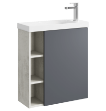 Корпус тумбы под умывальник AQUATON Alba правый светлый камень 600х700х250 мм ALB0106RLS