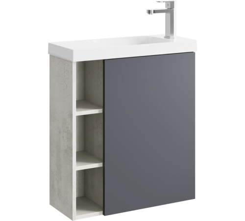 Корпус тумбы под умывальник AQUATON Alba правый светлый камень 600х700х250 мм ALB0106RLS