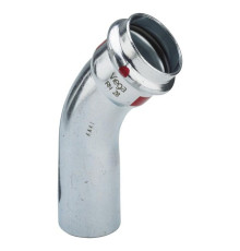Угольник 45° Viega Prestabo 28 мм пресс-ниппель нелегированная сталь 558369