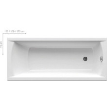 Ванна акриловая RAVAK Classic 150х70 см белая C521000000