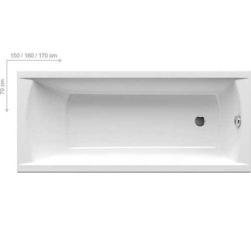Ванна акриловая RAVAK Classic 150х70 см белая C521000000