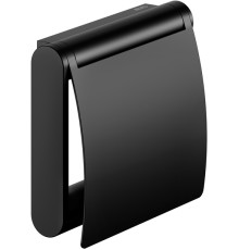 Держатель для туалетной бумаги KEUCO PLAN с крышкой черный матовый 14960370000