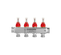 Коллектор Hoobs из нержавеющей стали с расходомерами и кронштейнами 1 x 3/4 7 выходов HB-INCRO-804507