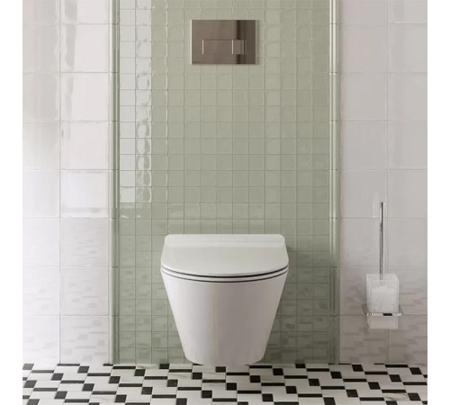 Унитаз подвесной Kerama Marazzi PLAZA Modern безободковый RIM UP+ белый глянцевый PLV.wc.02\WHT