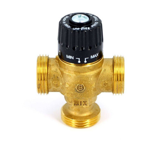 Клапан термосмесительный Uni-Fitt 1 30-65°C смешение в центр 353G2240