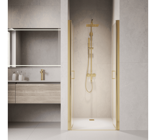 Душевая дверь RGW Passage PA-104Gb 1200 мм маятниковая золото 060810412-16