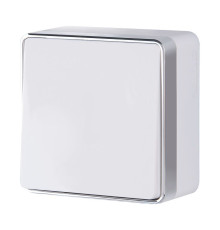 Выключатель одноклавишный проходной Gallant белый W5012001