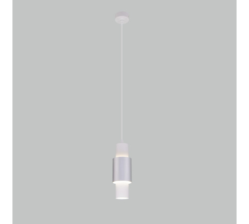 Подвесной светодиодный светильник 50204/1 LED белый/матовое серебро