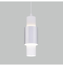 Подвесной светодиодный светильник 50204/1 LED белый/матовое серебро