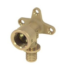 Уголок с настенным креплением TECE TECEspring AX 20 x 1/2 54 мм латунь 768520S