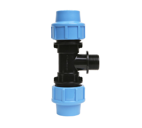 Тройник переходный компрессионный ПНД Джилекс 25 мм х 3/4 НР х 25 мм 9435