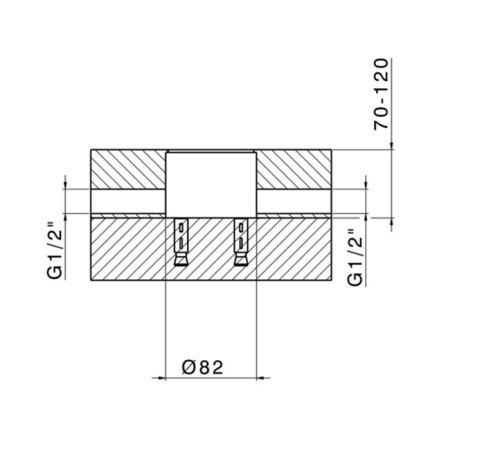 Внутренняя часть для напольного смесителя Cisal Less New ZA00451004